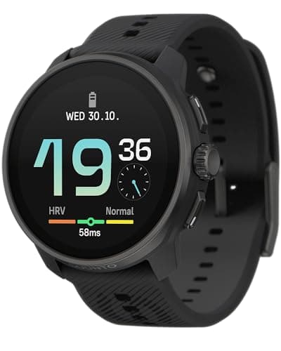 Image of SUUNTO Race S GPS Sports Watch, High-Res AMOLED Touchscreen w/ 13D Standby, Dualband GNSS, Global Offline Map, Advanced Training & Recovery Insights, 95+ Multisports, Compact & Light, All Black