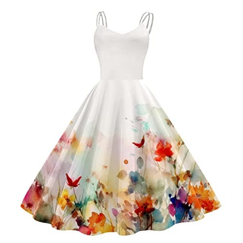Image of Summer midi Dresses for Women African Dresses for Women Boho Floral Business Dress Linen 2024 Plus Size Low Back tie Front Velvet Lantern Sleeve Trendy Basic Body con Dress