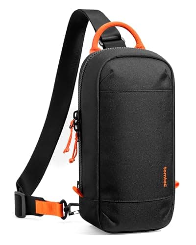 Image of tomtoc Sling Crossbody Bag for Nintendo Switch 2 Console 2025, Protective Portable Travel Chest Carrying Gaming Pouch Case with 8 Game Cartridges Slots, Fit Charger and Accessories, Black