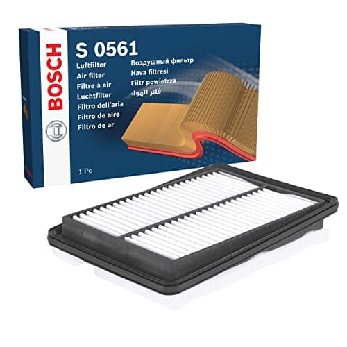 Image of Bosch S0561 Car Air Filter - Separates Particles from the Air Intake - Moisture-resistant plus High Tensile Strength