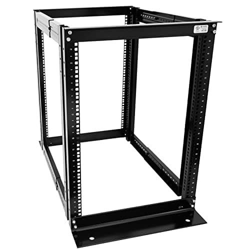 Image of 15U 4 Post Open Frame Server Rack Enclosure 19'' Adjustable Depth