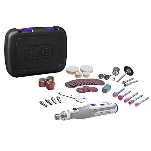 Image of BLACK+DECKER BCRT8IPETK-XJ Multifunction Rotary 7.2V, 1.5Ah, 37 3 Pet Accessories in Briefcase, 7.2V