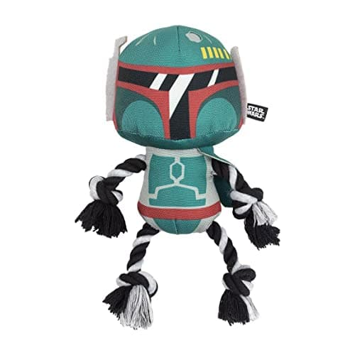 Image of CERDÁ LIFE'S LITTLE MOMENTS - For Fan Pets | Star Wars Boba Fett Dental Dog Toy Cuddly Toy - Officially Licensed By Star Wars®