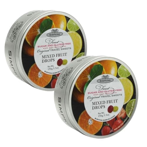 Image of Simpkins Sugar Free Mixed Fruit Travel Sweets 150g Pack of 2