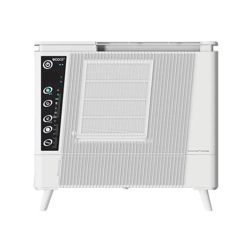 Image of EcoAir DDWH10 Desiccant Dehumidifier 6L or Heater | Wall Mount/Free Standing | Remote Control | Home Garage Basement Boat Bathroom