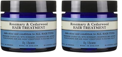 Image of Neal’s Yard Remedies | Rosemary and Cedarwood Hair Treatment | Vegan Organic Ingredients | Adds Shine and Condition to All Hair Types | 50g (Pack of 2)