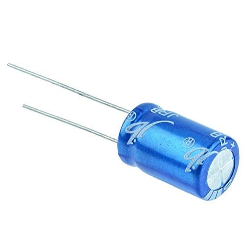 Image of 10 x 100uF 16V Radial Aluminium Electrolytic Capacitor ±20% (Pack of 10)
