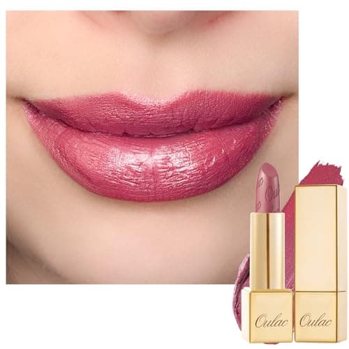 Image of OULAC Pink Metallic Shine Lipstick, Baby Pink Glitter Long Lasting Lipsticks, High Impact Soft and Ultra Hydrating Lip Color,Vegan & Cruelty-Free, Full-Coverage Lip 4.3 g/0.15 oz Cosmopolis(01)