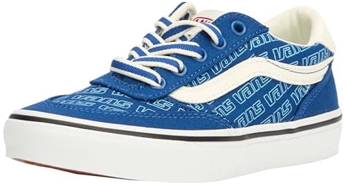 Image of Vans Brooklyn Ls Sneaker, Retro Logo True Blue, 10 UK Child