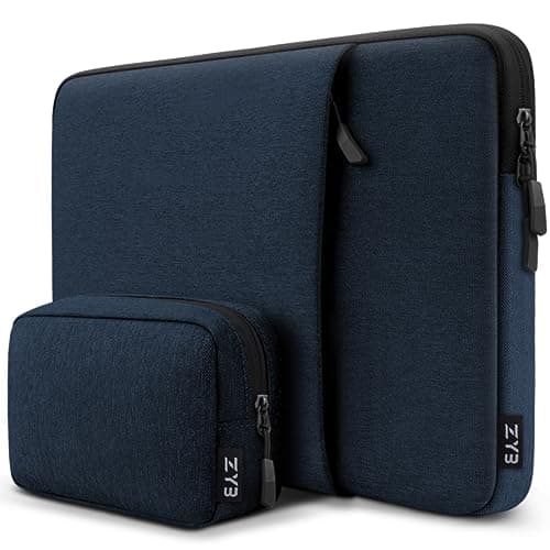 Image of ZYB 16 Inch Laptop Sleeve Case,Shockproof Waterproof Notebook Case 16 Inch for 2021-2026 MacBook Pro 16 M5 M4 M3 M2 M1,16" Laptop Lenovo ThinkBook/IdeaPad HP Dell ASUS Acer Chromebook etc-Blue