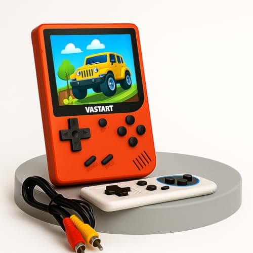Image of Retro Handheld Gaming Console with 400+ ClassicGames | 3.0-Inch LCD Screen | Rechargeable Battery | Portable Video Game Player with TV Output | Fun Gift for (Ages 14+) & Adults(Multi Color)