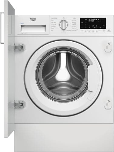 Image of Beko RecycledTub® WTIK94121F Integrated 9kg WiFi Connected Washing Machine with 1400 rpm - White - A Rated