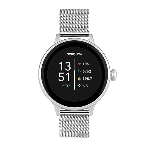 Image of Sekonda Connect Smart Watch 40mm with Silver Stainless Steel Strap 40624