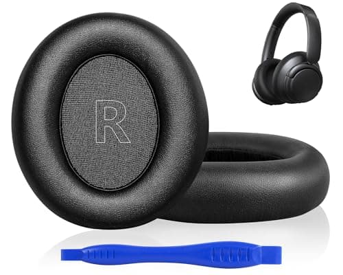 Image of Link Dream Replacement Earpads for Anker Soundcore Life Q30/Q35 Headphones, Headphone Pads Ear Cushions with Softer Protein Leather, Noise Isolation Foam, Black
