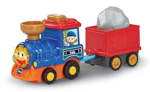 Image of VTech Toot-Toot Drivers Cargo Train, Interactive Toddler Toy, Pretend Play Train with Lights, Sounds & Phrases, Suitable for 12 Months, 2, 3, 4 Plus Years, English Version