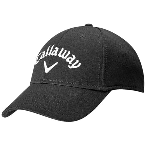 Image of Callaway Golf Mens Side Crested Tour Logo Cap - Black - One Size