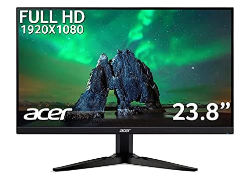 Image of acer KG241YA 24 inch Full HD (1920 x 1080) Gaming Monitor - 75Hz, 1ms, VA Panel, FreeSync, 72% NTSC, HDMI, VGA