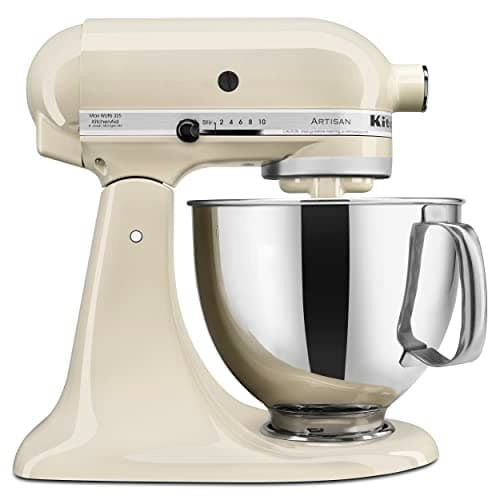 Image of KitchenAid Artisan Series 5 Quart Tilt Head Stand Mixer with Pouring Shield KSM150PS, Almond Cream