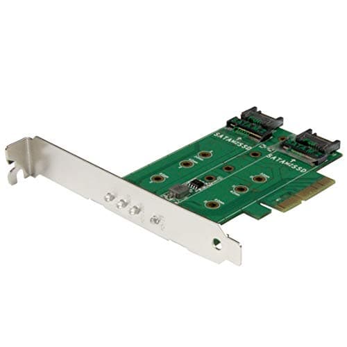 Image of StarTech.com 3-Port M.2 SSD (NGFF) Adapter Card - 1 x PCIe (NVMe) M.2, 2 x SATA III M.2 - PCIe 3.0