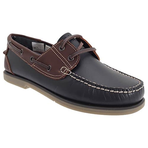 Image of DEK Boat shoes Boys, Navy Blue Brown, 10 UK