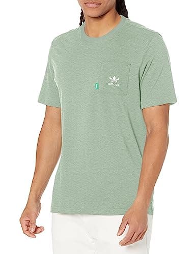 Image of adidas Originals Men's Essentials+ T-Shirt, Silver Green, S