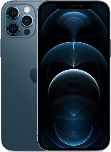 Image of Apple iPhone 12 Pro, 128GB, Pacific Blue - (Renewed)