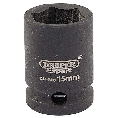 Image of Draper 6875 3/8" Square Drive Hi-Torq 6 Point Impact Socket, 15 mm Size