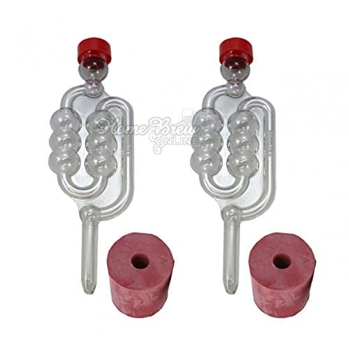 Image of 2 Pack Airlocks and Bored Rubber Bungs