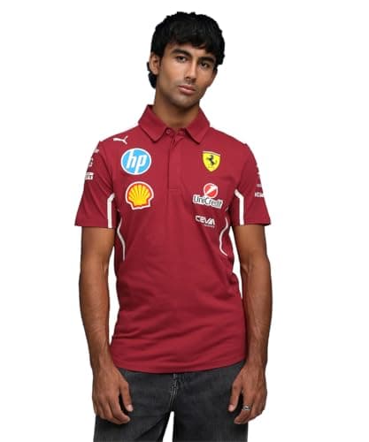 Image of PUMA Scuderia Ferrari F1 2025 Team Polo - Red - Size: XL