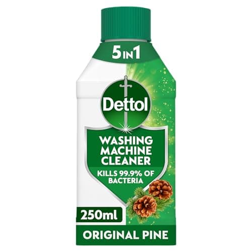 Image of Dettol, Washing Machine Cleaner, Pine Scent, 250ml, Antibacterial, Removes Bacteria, Bad Odours, Limescale and Hidden Dirt, Lasting Freshness, Kills 99.9 Percent of Bacteria