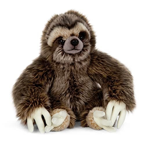Image of Living Nature Sloth, Realistic Soft Cuddly Sloth Toy, Naturli Eco-Friendly Plush, 22cm