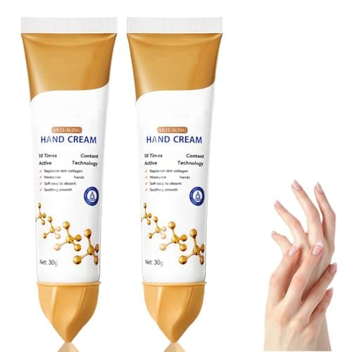 Image of 2PCS Anti-Aging Hand Cream With Collagen,Cracked Hands Repair Cream for Women,Collagen Hand Cream,Nourishing & Hydrating With Colagen,Firming & Moisturising Treatment,Int/ense Hydration for Dry