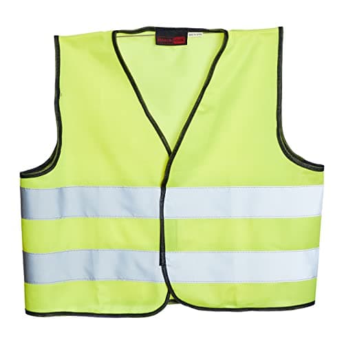 Image of Blackrock Kids High Vis Vest 10-12 Years, Yellow Reflective Vest Hi Vis Visibility Unisex Childrens Safety Jacket, Lightweight and Comfortable, Fully EN1150 Certified For Kids, Boys, Girls