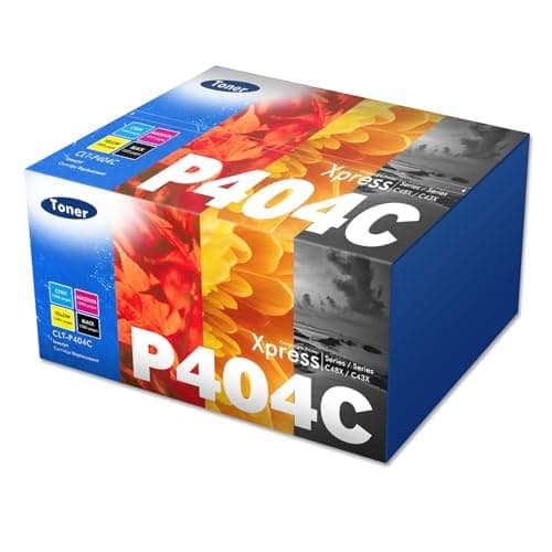 Image of 4 Pack CLT-P404C P404C Compatible for Samsung C480fw Toner Xpress SL C430w C480w C430 C48x C480 C480fn C483w C43x CLT-K404S CLT-C404S CLT-M404S K404S Y404S Cartridge Black Yellow Cyan Magenta