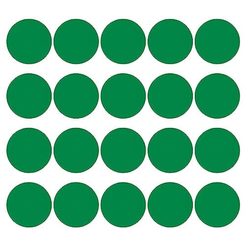 Image of PATIKIL 5" Round Floor Sticker, 20 Pack Floor Spot Marker Self Adhesive Waterproof Vinyl Line Up Sign Decorative Stickers for Classroom, Light Green