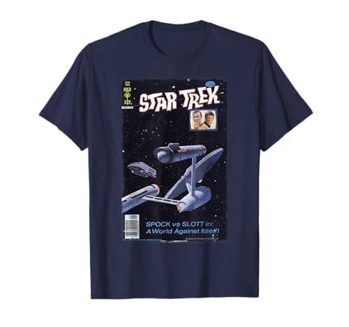 Image of Star Trek Original Series Enterprise Comic Premium T-Shirt T-Shirt