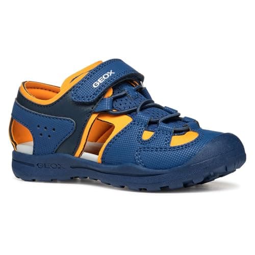 Image of Geox J VANIETT BOY A, Boys’ Sandal, Navy/Orange,