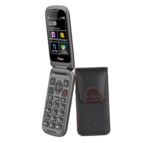 Image of TTfone TT970 4G Touchscreen Senior Big Button Flip Mobile Phone - Easy and Simple to Use with TTCX9 Holser Case