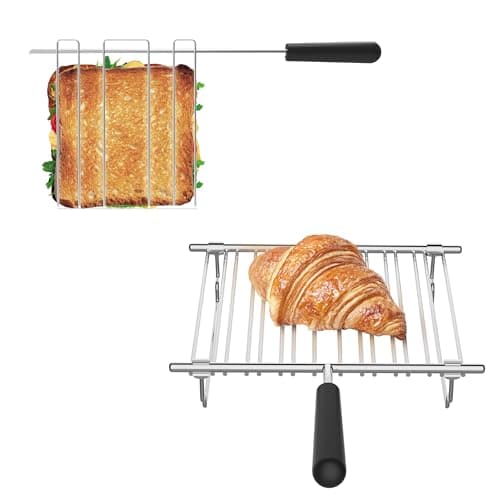 Image of Dualit Classic Toastie Maker Set - Toaster Accessories - Includes 1 Sandwich Cage & 1 Warming Rack for Dualit Classic Toasters