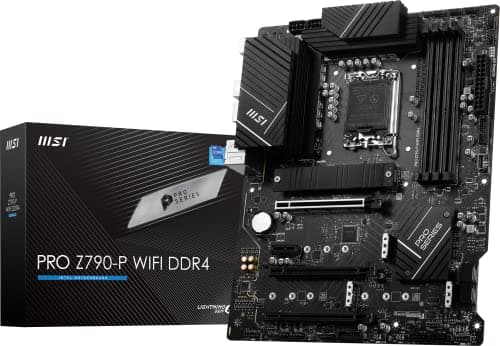 Image of MSI PRO Z790-P WiFi DDR4 ProSeries Motherboard (Supports 12th/13th Gen Intel Processors, LGA 1700, DDR4, PCIe 5.0, M.2, 2.5Gbps LAN, USB 3.2 Gen2, Wi-Fi 6E, ATX)