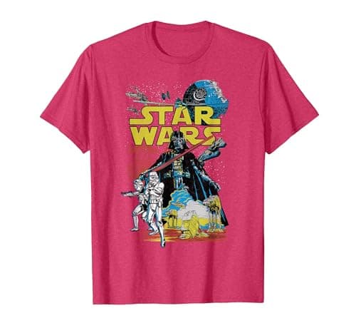 Image of STAR WARS Men's Rebel Classic T-Shirt, Red, XXL