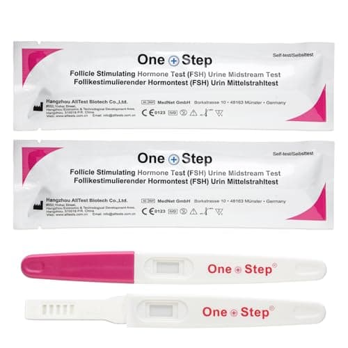 Image of 2 x Female Fertility Tests Menopause Testing Kit FSH Midstreams - Menopause Home Test Kit