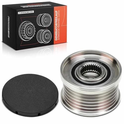 Image of Frankberg Alternator Freewheel Clutch Pulley with 6 grooves Compatible with 3 Series E46 E90 E91 E92 5 Series E60 E61 7 Series E65 E66 E67 Z4 Roadste.r E85 6 Series E63 E64 Replace# 12317516105