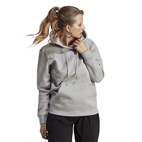 Image of adidas Originals Women's Plus Size Adicolor Essentials Fleece Hoodie, Medium Grey Heather, 3X