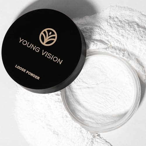 Image of YOUNG VISION Flawless Finish Loose Powder - Translucent Setting Powder, Blurs Fine Lines & Imperfections, Lightweight, Long-Lasting, Suitable for All Skin Types, Makeup Essential, Translucent White