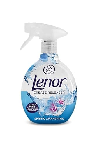 Image of Lenor Crease Releaser Spring Awakening Fabric Spray - Removes Creases, Freshens Fabrics, Reduces Static & Eliminates Odours Ideal for Clothing and Bedding - 500ml