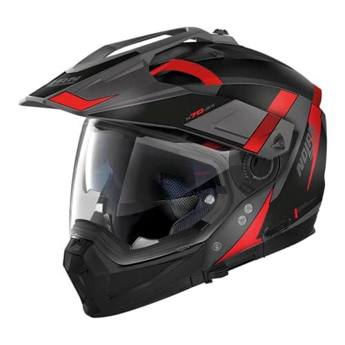Image of Nolan N70-2 X 06 Skyfall N-Com Helmet, black/grey/red, M (58)