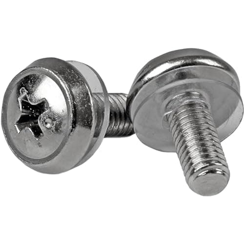 Image of StarTech.com M5 x 12mm - Screws - 100 Pack - M5 Mounting Screws for Server Rack & Cabinet (CABSCREWSM5)
