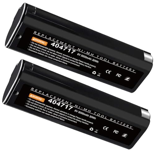 Image of 2X 6V 5000mAh NI-MH Replacement Battery for Paslode 404717 404400 900400 900420 900600 901000 902000 IM250 IM350 IM200 IM65 IM50