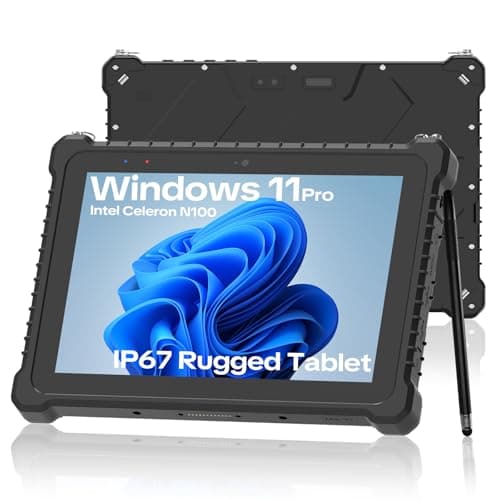 Image of NORQIN 10.1 inch Rugged Tablet PC,IP67 Waterproof Tablet,Industrial Rugged PC,Windows 11 Pro,Sunlight Readable,Intel N100 8GB+256GB,4G LTE GPS,WiFi/BT,8MP+5MP Camera,NFC,For Outdoor Field Work